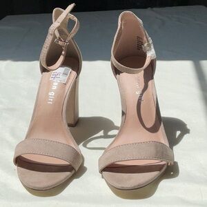 Madden Girl suede sandals.